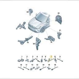 N10688101 Volkswagen Retainer, Swivel