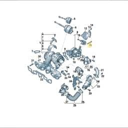 WHT007403 Volkswagen Hexagon Flange Screw