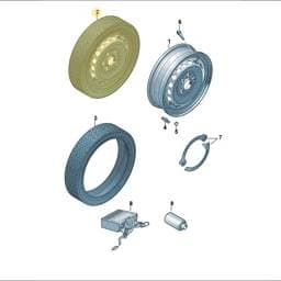 5QF601011C Volkswagen Wheel Bolt