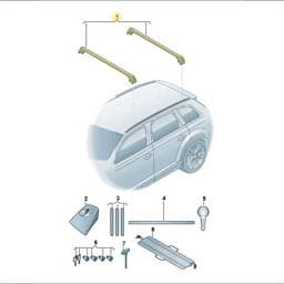 5NL071151A Volkswagen Roof Rack Bracket
