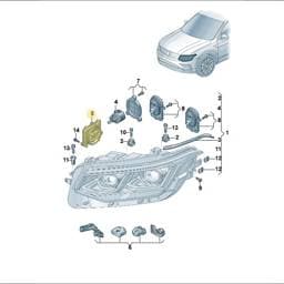 992941572CE Volkswagen Headlight Power Module