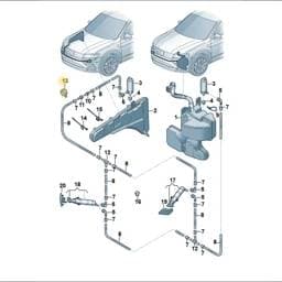 N10592002 Volkswagen Webbing Adhesive Tape