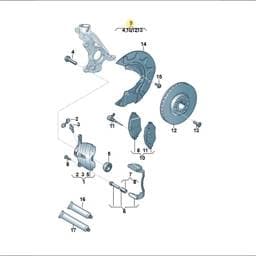 8V0698302B Volkswagen Brake Caliper Repair Kit