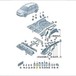 D506110A2 Volkswagen Socket Head Bolt
