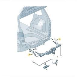 N91173001 Volkswagen Shouldered Hex Head Bolt