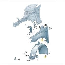 WHT006209 Volkswagen Locking Mechanism