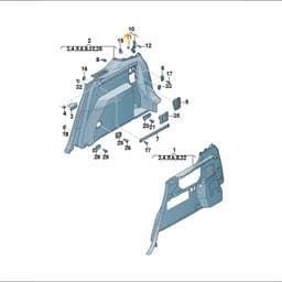 N90981701 Volkswagen Nut