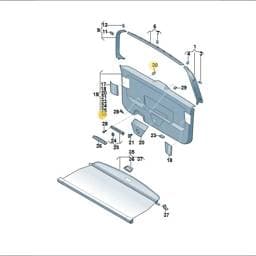 WHT006353 Volkswagen Clip Fastener