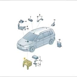 5QH971856A Volkswagen Control Unit Retainer
