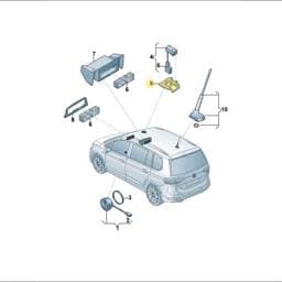JKV863195A Volkswagen Bracket For Microphone