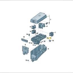 N10251901 Volkswagen Airbag Unit Flat Fuse