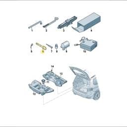 8V0012115B Volkswagen Tool Kit Bag