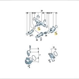 N90365913 Volkswagen Oval Hexagon Bolt