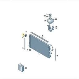 N90808201 Volkswagen Panel Bolt