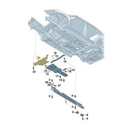 7P0825285 Volkswagen Noise Insulation