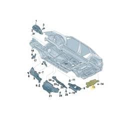 7P5825711 Volkswagen Heat Shield