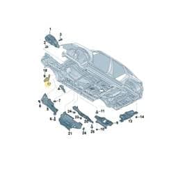 7P0825627 Volkswagen Heat Shield
