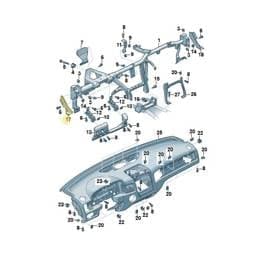 7P6858505 Volkswagen Retaining Plate