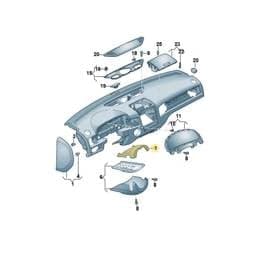 7P685856581U Volkswagen Body Side Trim (Titan Black)