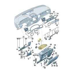 7P6858161D Volkswagen Support Bracket