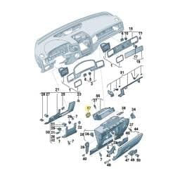 7P6857245A Volkswagen Support Bracket