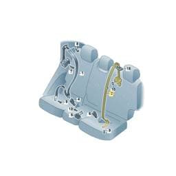 7P0857807AUHQ Volkswagen Seat Belt Assembly (Beige UHQ)