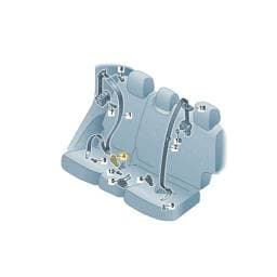 7P0857754QVZ Volkswagen Seat Belt Buckle