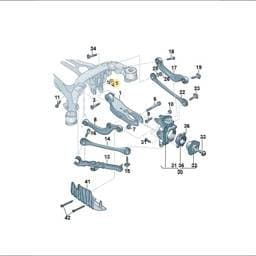 WHT010234 Volkswagen Hexagon Flange Nut