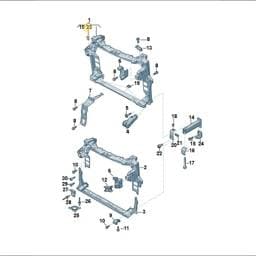 WHT002535 Volkswagen Cap Nut
