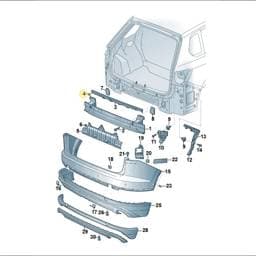 WHT008180 Volkswagen Hexagon Flange Nut