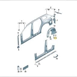 WHT005453 Volkswagen Expanding Nut