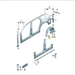 N91057001 Volkswagen Screw