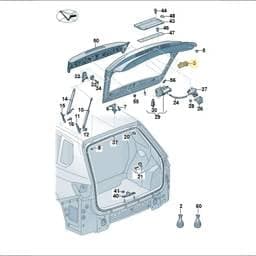 8W8827566E Volkswagen Electric Lid Lock Pushbutton