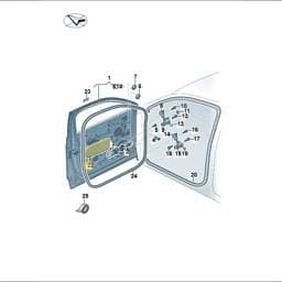 8V4837805 Volkswagen Sound Absorber