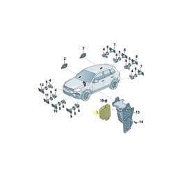 7P6919475D Volkswagen Parking Aid Control Unit