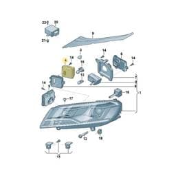 8U0941329 Volkswagen Cornering Light Module