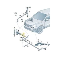 7P6955104A Volkswagen Lift Cylinder With Nozzle