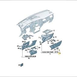 107857113E Volkswagen Lock Cylinder