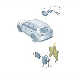 9Y0907333 Volkswagen Control Unit Retainer
