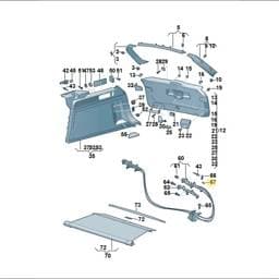 8W98689534PK Volkswagen Interior Lining Clip (Black)