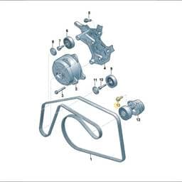 N10761001 Volkswagen Socket Head Collared Bolt