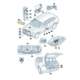7P0805137 Volkswagen Chassis Number Plate Holder