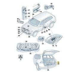 7P6010001B Volkswagen Type Plate