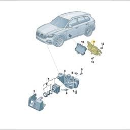 9Y0907390 Volkswagen Trailer Bracket