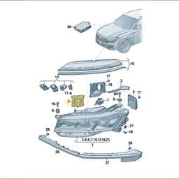 992941592BG Volkswagen Headlight Power Module