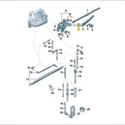 5JJ955758 Volkswagen Wiper Grommet