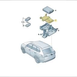 760907113A Volkswagen Auxiliary Heater Bracket