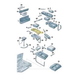 7P0012112F Volkswagen Stowage Box