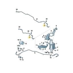 N90904201 Volkswagen Hose Bracket