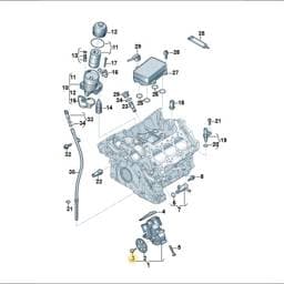 WHT008061 Volkswagen Oval Head Bolt